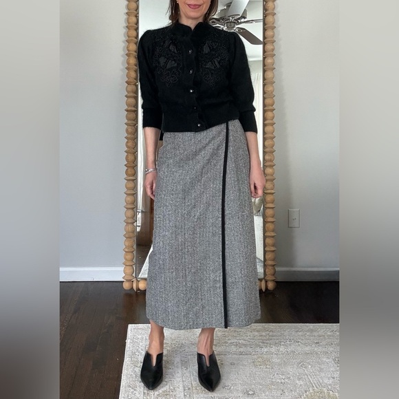 Talbots Dresses & Skirts - Talbots Vintage Made in USA Wool Long Wrap Skirt